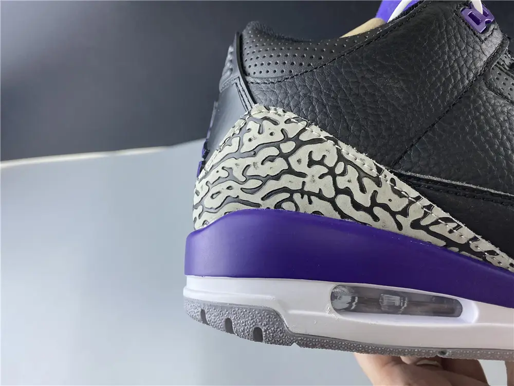 Air Jordan 3 Retro Black Court Purple 