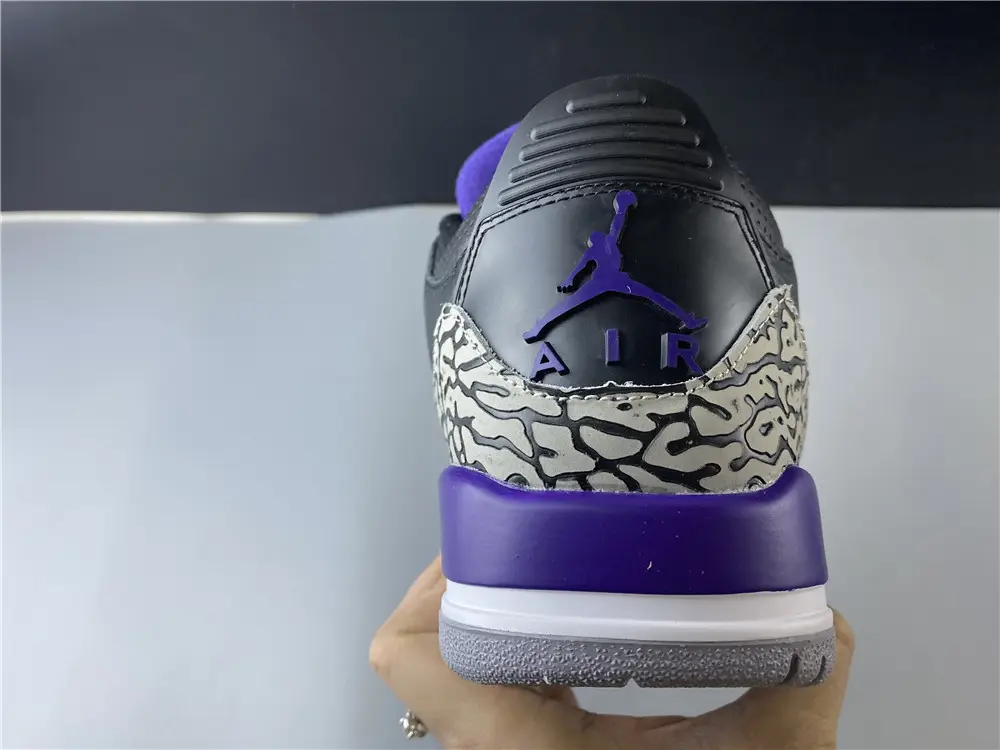 Air Jordan 3 Retro Black Court Purple 