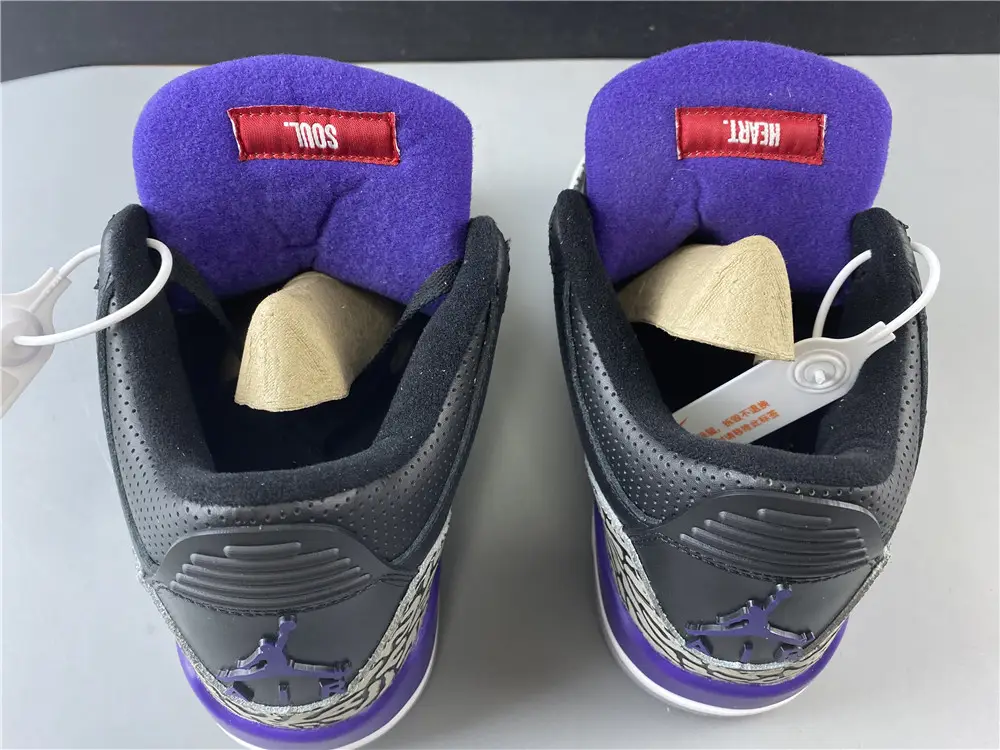 Air Jordan 3 Retro Black Court Purple 