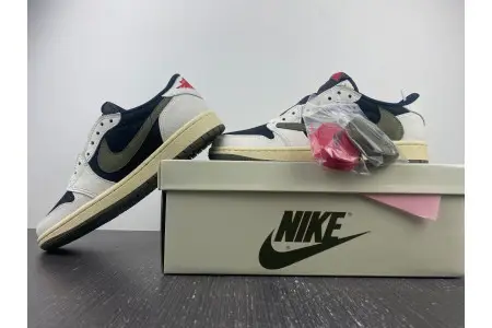Travis Scott x Air Jordan 1 Low OG WMNS Olive  AAC284