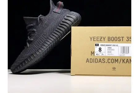 ADIDAS MENS YEEZY BOOST 350 V2 BLACK 