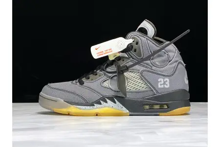 Off-White x Air Jordan 5 Black 