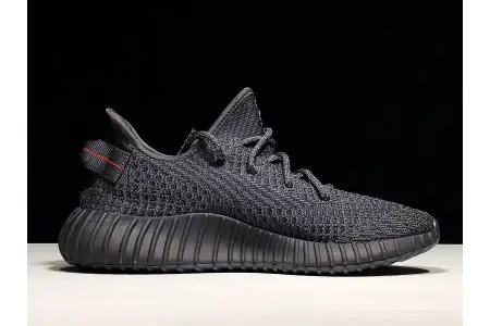 ADIDAS MENS YEEZY BOOST 350 V2 BLACK 