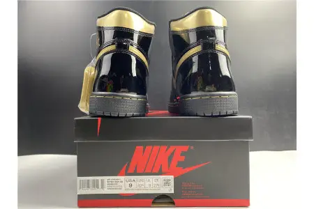 AIR JORDAN 1 RETRO HIGH BLACK METALLIC GOLD (2020) 