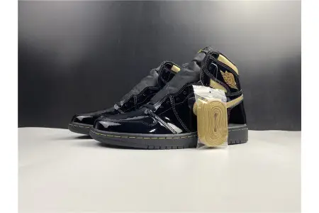 AIR JORDAN 1 RETRO HIGH BLACK METALLIC GOLD (2020)  EFE112