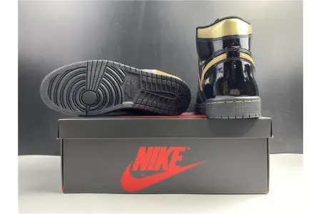 AIR JORDAN 1 RETRO HIGH BLACK METALLIC GOLD (2020) 