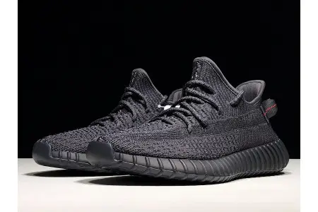 ADIDAS MENS YEEZY BOOST 350 V2 BLACK 