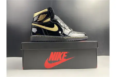 AIR JORDAN 1 RETRO HIGH BLACK METALLIC GOLD (2020) 