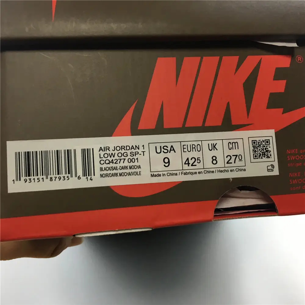 Jordan 1 Retro Low OG SP Travis  ADE222