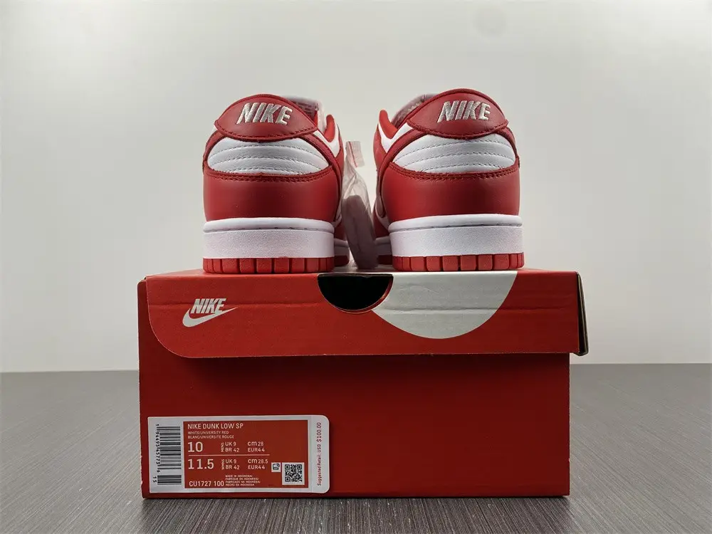 Nike Dunk Low University Red  FDFBD81