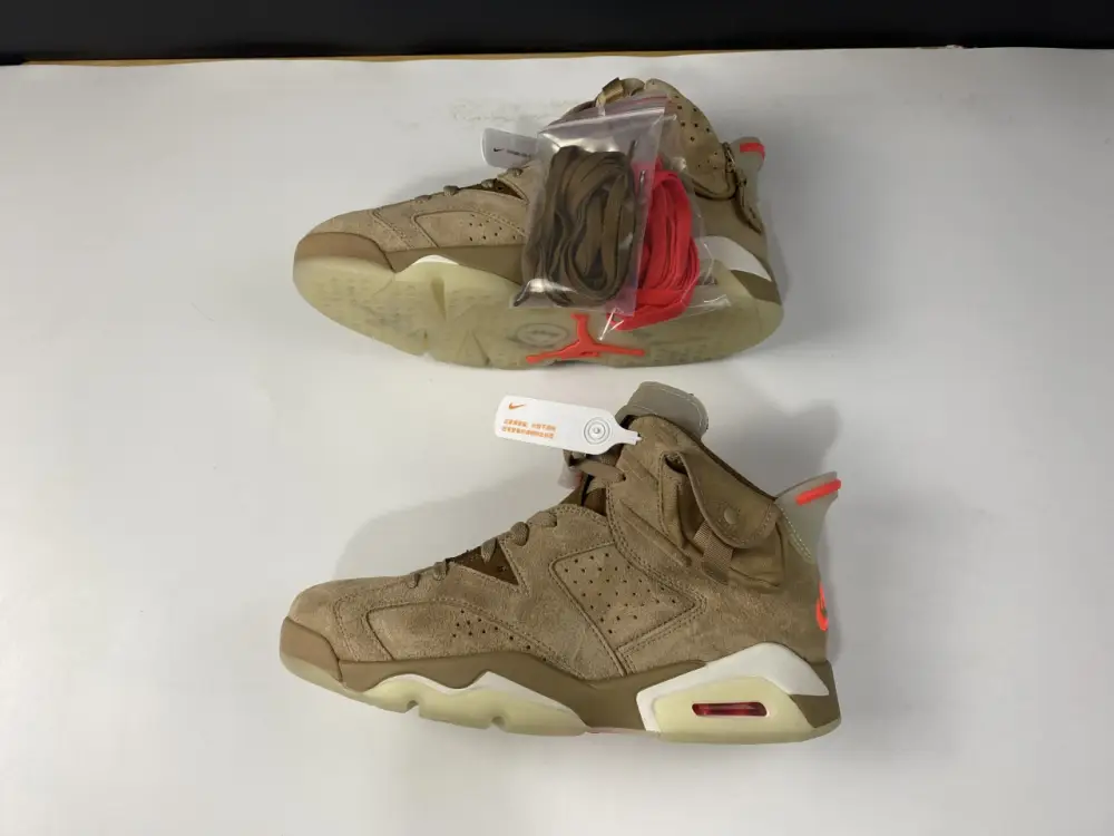 AIR JORDAN 6 RETRO TRAVIS SCOTT BRITISH KHAKI 