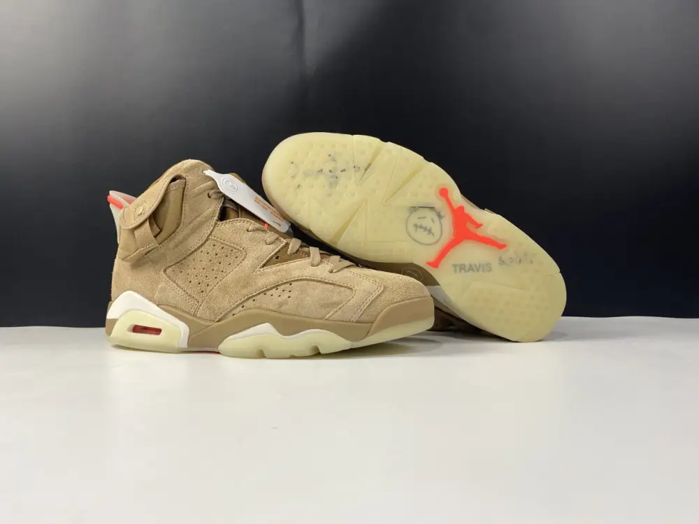 AIR JORDAN 6 RETRO TRAVIS SCOTT BRITISH KHAKI 
