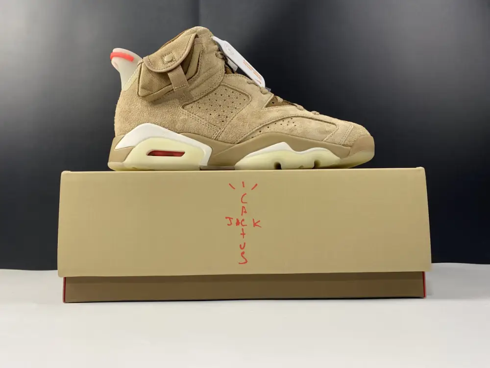 AIR JORDAN 6 RETRO TRAVIS SCOTT BRITISH KHAKI 