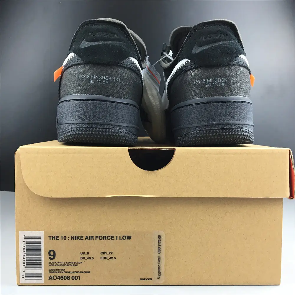 Nike Air Force 1 Low Off-White Black 