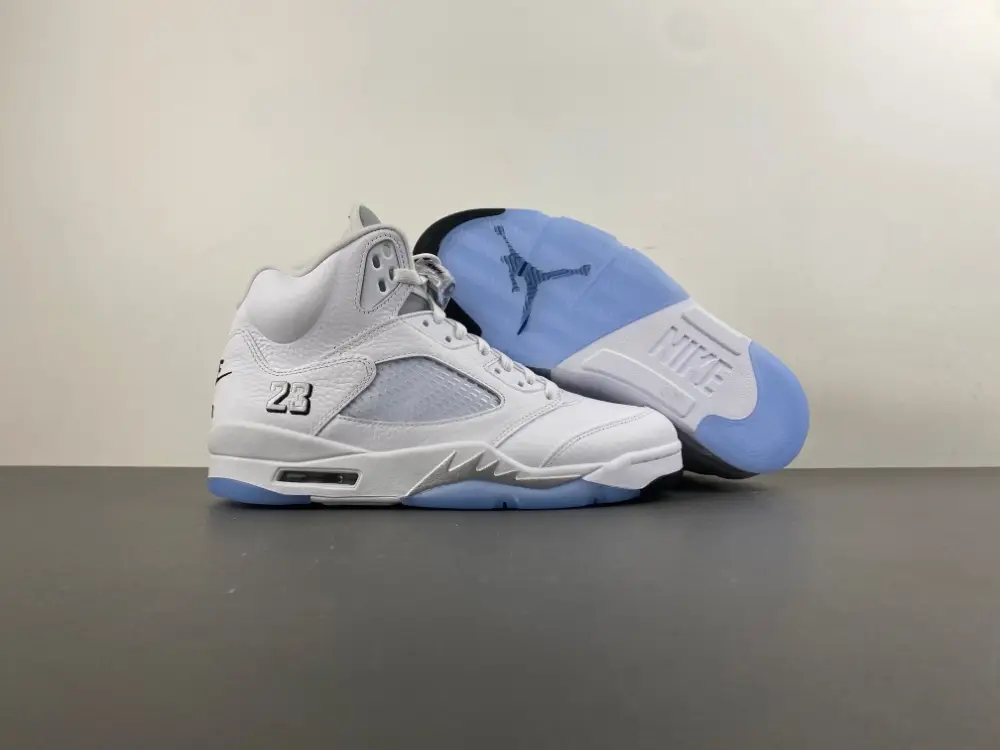 Air Jordan 5 Retro White Metallic