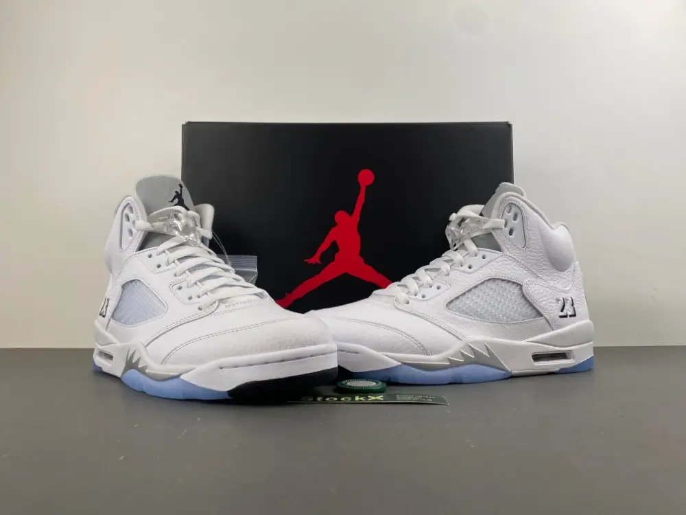 Air Jordan 5 Retro White Metallic 