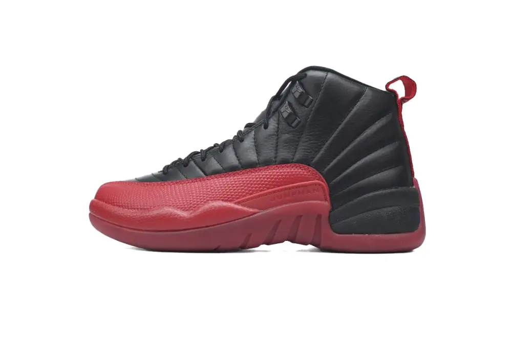 Air Jordan 12 Retro Black and Varsity Red,  FAFA49