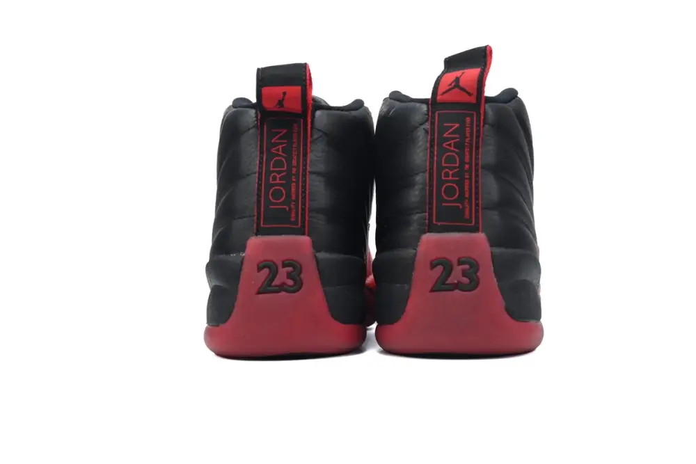 Air Jordan 12 Retro Black and Varsity Red,  FAFA49