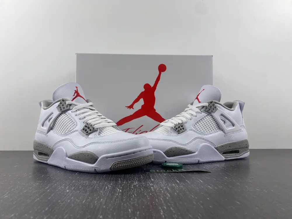 Jordan 4 Retro White Oreo  FACFF44