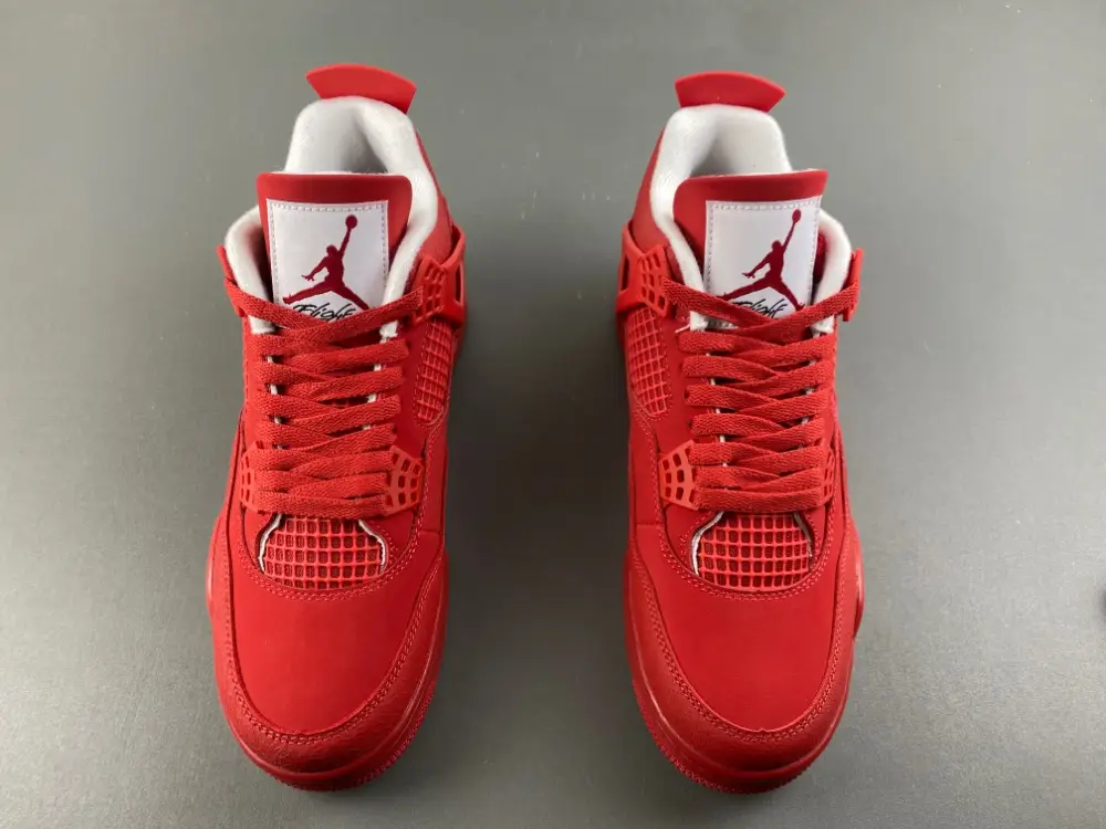 Air Jordan 4 Red Toe with Burst 