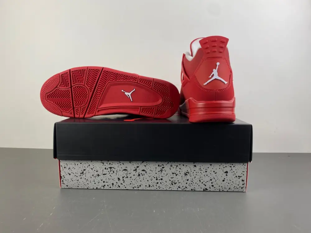 Air Jordan 4 Red Toe with Burst 