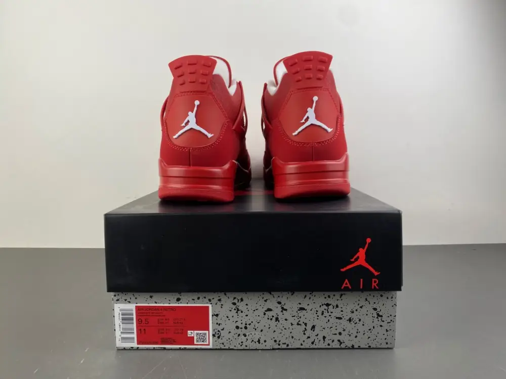 Air Jordan 4 Red Toe with Burst 